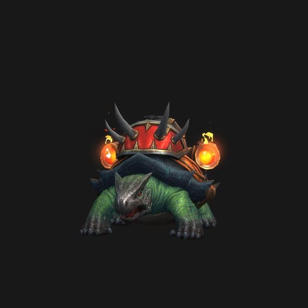 Wilde grüne Kampfschildkröte