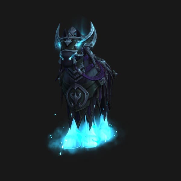 Schauriges Streitross des kopflosen Reiters