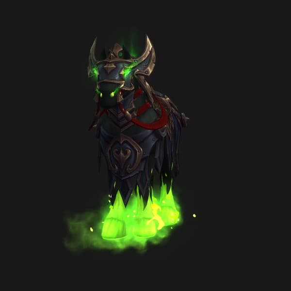 Makabres Streitross des kopflosen Reiters