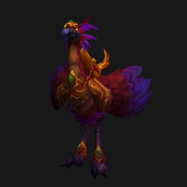 Schneller pinkfarbener Falkenschreiter