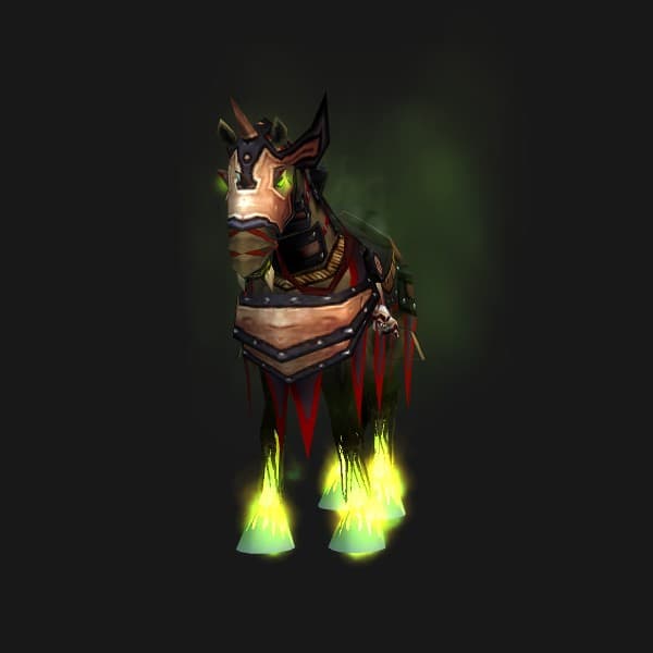 Feuriges Schlachtross