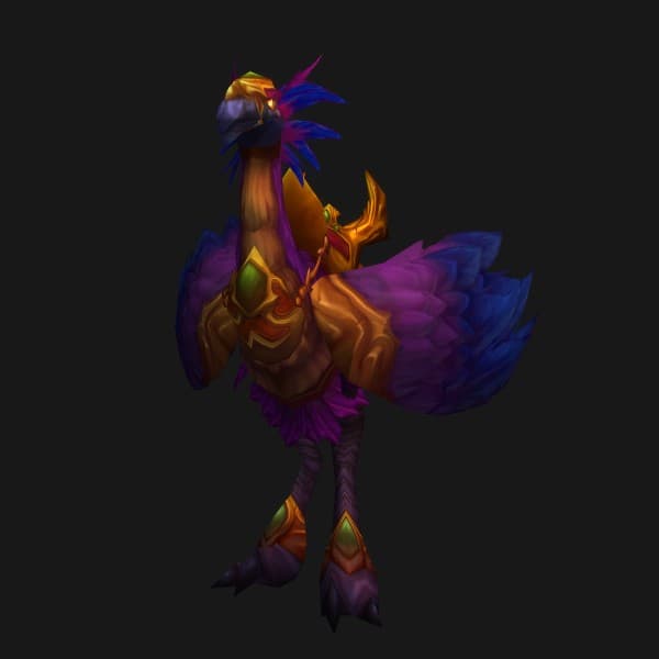 Schneller lila Falkenschreiter