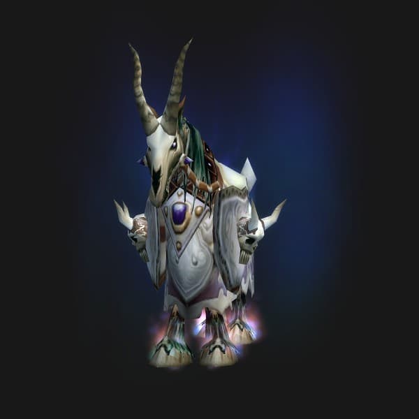 Weißes Skelettschlachtross