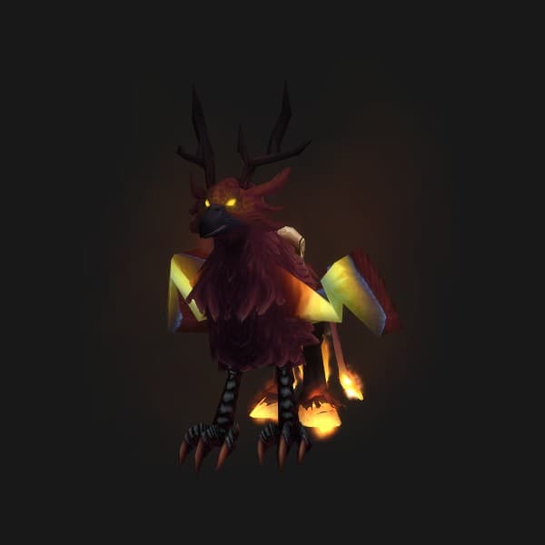 Flammender Hippogryph