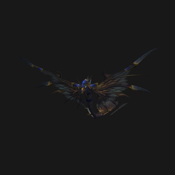 Gepanzerter blauer Drachenfalke