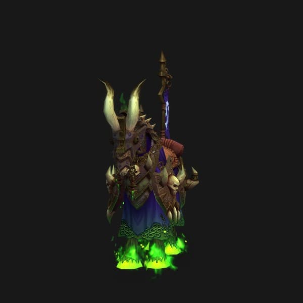 Boshaftes Skelettschlachtross