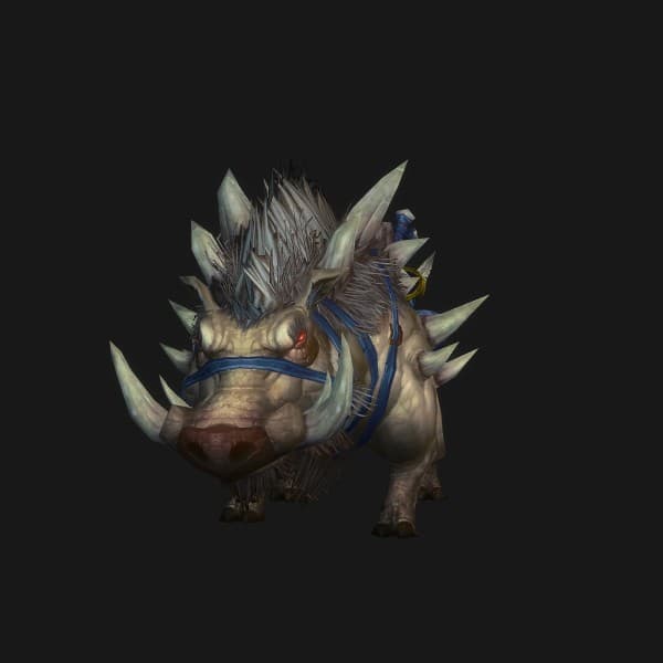 Zugerittener Felshauer