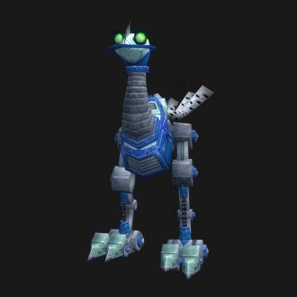 Blauer Roboschreiter