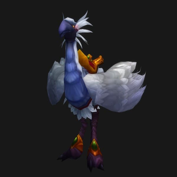 Elfenbeinfarbener Falkenschreiter