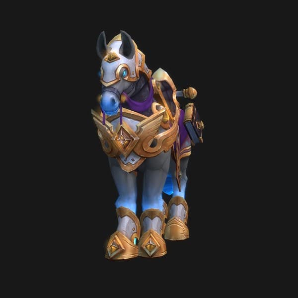 Tapferes Streitross des Hochlords