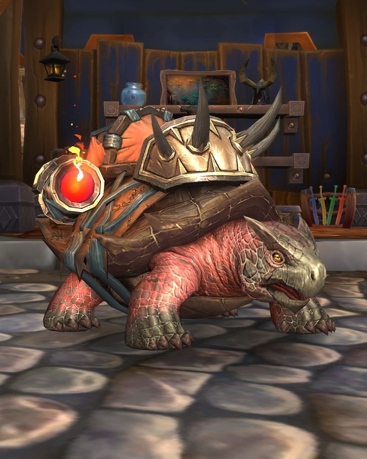 Wilde blutrote Kampfschildkröte (Reittier)