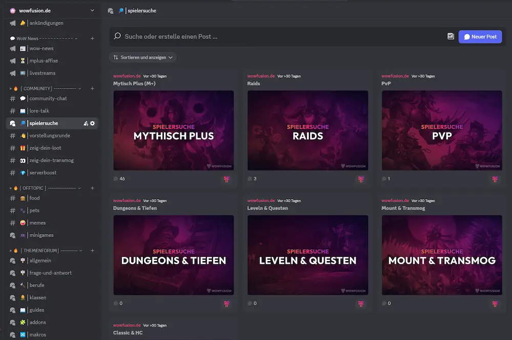 Community Aufbau